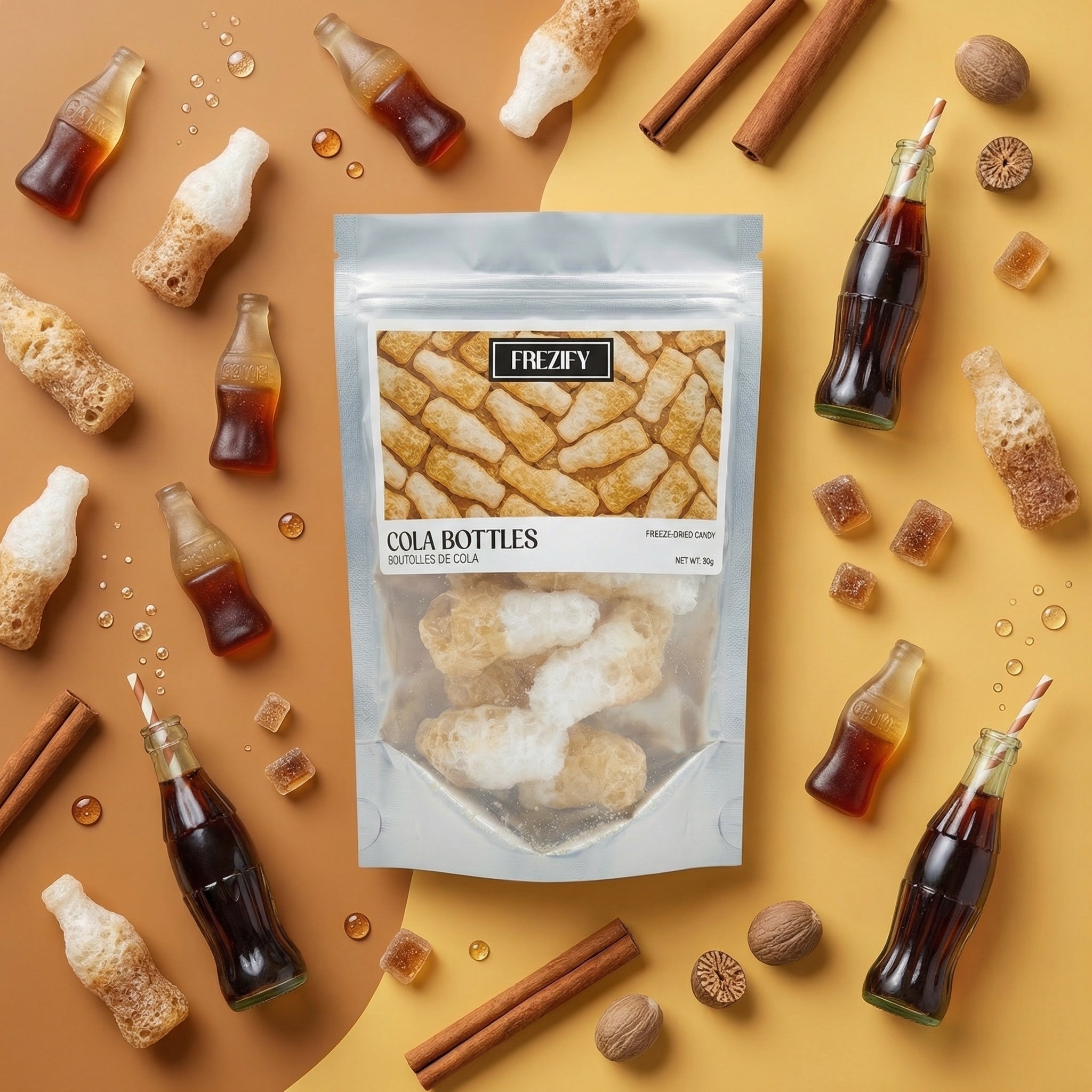 Freeze Dried Cola Bottles